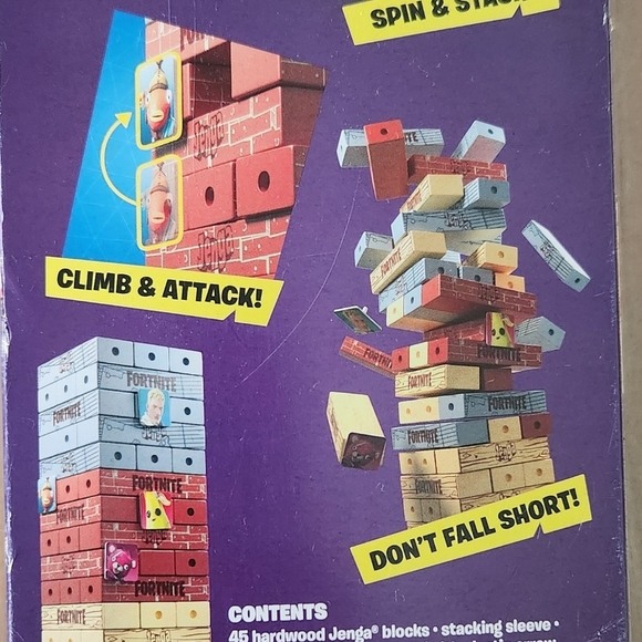 🧱🎮 Jenga: Fortnite Edition – Multicolor Tower Game Classic Stacking Video Game - Picture 13 of 16